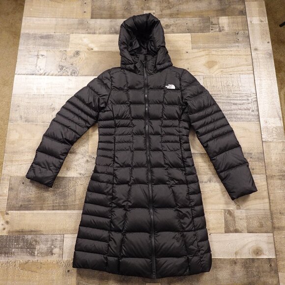 The North Face Metropolis II parka puffer down jacket women's XS black 550 fill